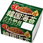ミツカン 金のつぶ ごま油香る韓国海苔たれ納豆 40g×3パック