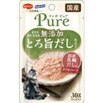 【ペット用】日本ペットフード コンボ ピュア キャット パウチ かつお・国産真鯛だし入り 30g