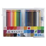 トップバリュ 色鉛筆 24色入