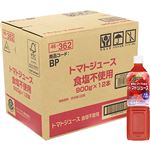 【ケース販売】トップバリュベストプライス トマトジュース 食塩不使用 900g×12