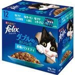 【ペット用】ネスレ ピュリナ ペットケア ピュリナ フィリックスパウチ ダブルのおいしさ お魚バラエティ 600g（50g×12袋）