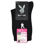 （キッズ）PLAYBOY ソックス クルー15cm丈（ブラック）サイズ 19～21cm