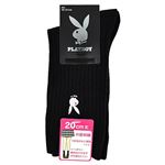 （キッズ）PLAYBOY ソックス ハイクルー20cm丈（ブラック）サイズ 19～21cm
