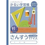 ナカバヤシ こどもがよろこぶ・かるい学習帳 さんすう17マス セミB5 30枚