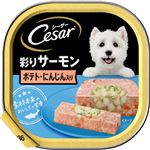 【ペット用】マース ジャパン リミテッド シーザー トレイ 彩りサーモン ポテト・にんじん入り 100g