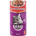 【ペット用】マース ジャパン リミテッド カルカン ハンディ缶 1歳から ビーフ＆フィッシュ 480g（160g×3缶）