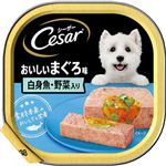 【ペット用】マース ジャパン リミテッド シーザー トレイ 成犬用 おいしいまぐろ味 白身魚・野菜入り 100g