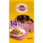 【ペット用】マース ジャパン リミテッド ペディグリー パウチ とろみタイプ 14歳から用 ささみ 緑黄色野菜 70g×3袋