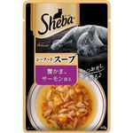【ペット用】マース ジャパン リミテッド シーバ アミューズ 成猫用 シーフードスープ 蟹かま、サーモン添え 40g