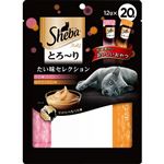 【ペット用】マース ジャパン リミテッド シーバ とろ～り メルティ 成猫用 たい味セレクション 240g（20g×12本）