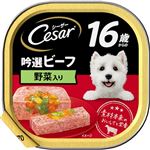 【ペット用】マース ジャパン リミテッド シーザー トレイ 16歳からの 吟選ビーフ 野菜入り 100g