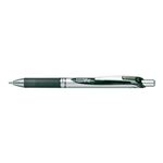 ぺんてる ゲルインキボールペン ノック式エナージェル 1.0mm（シルバー軸 黒）