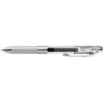 ぺんてる ゲルインキボールペン エナージェルインフリー0.5mm（クリア軸 ブラック）