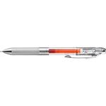 ぺんてる ゲルインキボールペン エナージェルインフリー0.5mm（クリア軸 オレンジ）