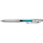 ぺんてる ゲルインキボールペン エナージェルインフリー0.5mm（クリア軸 ターコイズブルー）