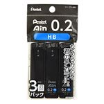 ぺんてる シャープペン替芯アイン 0.2mm HB 3個入 XC282HB3P