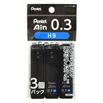 ぺんてる アイン シャープ芯0.3mm HB 3本パック XC283HB－3P