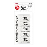 ぺんてる 消しゴム アイン くっつくタイプ 小 5個入 白