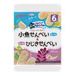【6ヶ月頃～】ピジョン 元気アップCa 小魚せんべい＆ひじきせんべい 2枚×8袋