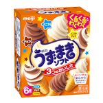 明治 うずまきソフトバニラ＆チョコ 70ml×3種×各2個