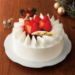 【クリスマス予約】 ベリーのデコレーションショートケーキ【M0013】 直径約15cm×高さ約6.5cm 【12月22日、23日、24日、25日の配送になります】