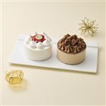 【予約】M0024 ペアケーキ（苺ショート＆チョコケーキ）