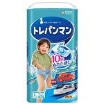 【トレーニングパンツ】ユニ・チャーム トレパンマン ブルー Lサイズ 34枚