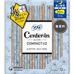 ユニ・チャーム センターインコンパクト1／2 無香料 多い夜用（羽つき）12コ入