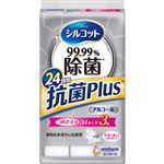 ユニ・チャーム シルコット 99.99％除菌 ウェットティッシュ アルコールタイプ 抗菌Plus つめかえ用 34枚×3個