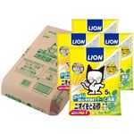 【ケース販売】【ペット用】ライオンペット ニオイをとる砂 リラックスグリーンの香り 5L×4個