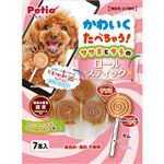 【ペット用】ペティオ かわいくたべちゃう！ササミとタラのロールスティック 7本