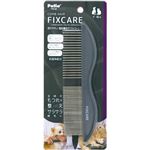 【ペット用】ペティオ Petio（ペティオ）犬猫用 FIXCARE 持ちやすい 粗目細目ダブルコーム 1個