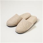来客用ペイズリースリッパ ベージュ サイズ M