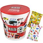 タカラトミーアーツ トミカお菓子入りバケツ 45g×2袋入