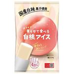 谷尾食糧工業 凍らせて食べる 白桃アイス 70g×4本入