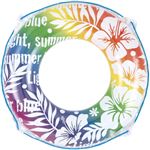 【プール用品】浮輪70cm レインボーハイビスカス