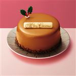 【クリスマス予約】 クリスマスキャラメルケーキ【M0030】 直径約10cm×高さ約5cm 【12月22日、23日、24日、25日の配送になります】