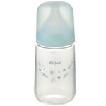 【3ヶ月頃～】リッチェル はなえみ ガラス哺乳びん 240ml Mサイズ