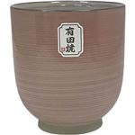 丸利玉樹利喜蔵商店 有田焼 湯呑 粉引千段（赤）210ml