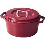アイリスオーヤマ【IH対応】無加水鍋 COTOCO 24cm ビーツレッド