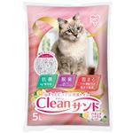 【ペット用】アイリスオーヤマ クリーンサンド ハミングシトラスの香り 5L