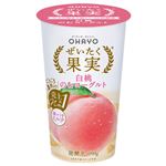 オハヨー乳業 ぜいたく果実 白桃のむヨーグルト 180g