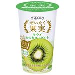 オハヨー乳業 ぜいたく果実 キウイ＆のむヨーグルト 180g