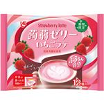エースベーカリー 蒟蒻ゼリーいちごラテ 12個入