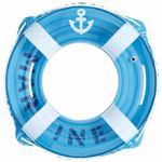 【プール用品】浮輪60cm クリアマリン
