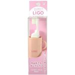 池本刷子工業 LIGO ミニコップ付ハミガキセット ピンク 1個