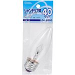 オーム電機 シャンデリア球 E26クリア 40W LB－C7640－C 04－6350