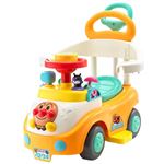 【10ヶ月～5歳】アンパンマンといっしょにドライブ！3STEPよくばりビジーカー 押し棒＋ガード付き