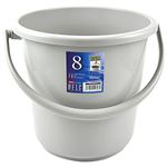 ベルクバケツ8L（ライトグレー）