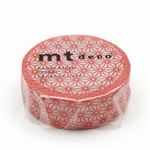 カモ井加工紙 mt 1P 麻の葉・朱赤